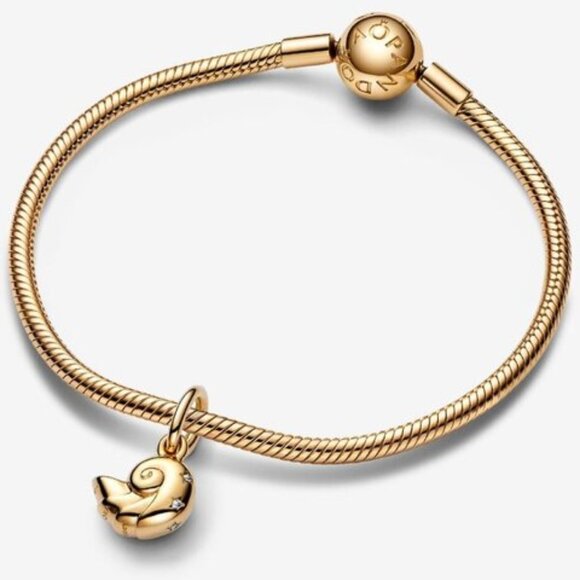 Pandora Disney The Little Mermaid Enchanted Shell Dangle Charm - Picture 2 of 5